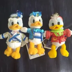 ドナルド　ぬいぐるみバッチ　ディズニーシー周年