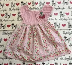 シャーリーテンプル　いちごワンピース　ピンク　110