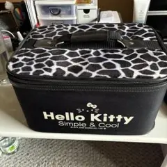 Hello Kitty ヒョウ柄収納ボックス黒　非売品