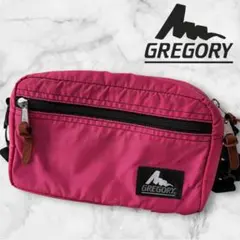 GREGORY 旧ロゴ USA製 ウエストバッグ ピンク M ボディ グレゴリーのサムネイル
