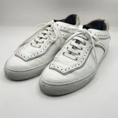 【希少】ポリーニ（POLLINI） ローカット レザースニーカー 白&グレー42
