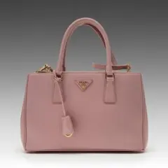 極美品 PRADA サフィアーノ ガレリアバッグ ピンク - メルカリ