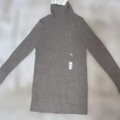 UNIQLO メリノリブタートルネックセーター 31 BEIGE