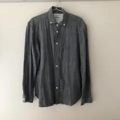 quadro ヘリンボーン グレーシャツ サイズ2