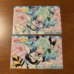 麻雀ファイトガール カードコネクト タテナオリ・セン ギャル 2枚