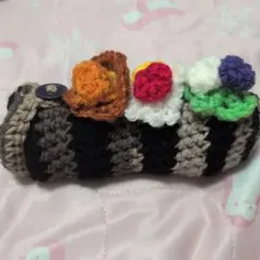 ハンドメイド ロールケーキ ペンケース ポーチ 小物入れ スイーツ