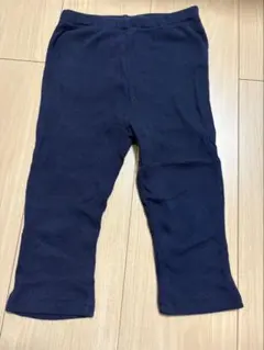 petit main ネイビー レギンス　ズボン　七分丈　110サイズ