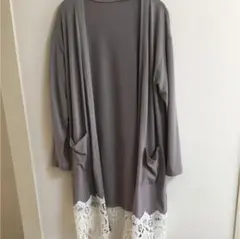 レースロングカーディガン 美品
