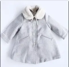 Fina Ejerique フィナエヘリケ ブルーツイードコート 8A 128