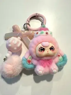 ゆめかわ　可愛い　キーホルダー　ラブブ系
