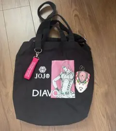 JOJO DIAVOLO トートバッグ キング・クリムゾンキーホルダー付き