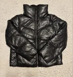GAP ショートフェイクレザー中綿ジャケット　ヌプシ型　ダウン　 XXSサイズ