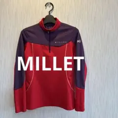美品　キッズMILLETジップアップ長袖シャツ