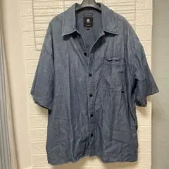 G-Star RAW オーバーサイズフィットシャツ L デニムブルー