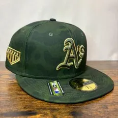 N45 ニューエラ 59fifty オークランド アスレチックス MLB1560
