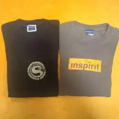 週末値下げ❗★inspirit★ロゴTシャツ2枚セット M 黒 グレー 修斗