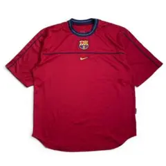 00s NIKE FC バルセロナ サッカー ゲームシャツ Tシャツ