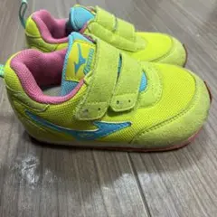 Mizuno キッズスニーカー イエロー14cm