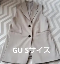 GU ベージュ テーラードベスト