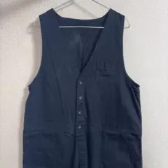 黒 ノースリーブ サロペット ワイドレッグのサムネイル