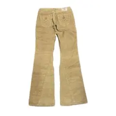 true religion コーデュロイ フレアデニム パンツ