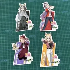 ばんえい　ウマ娘　ステッカー　4枚セット