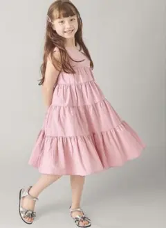 ever closet ガールズ ティアード ワンピース