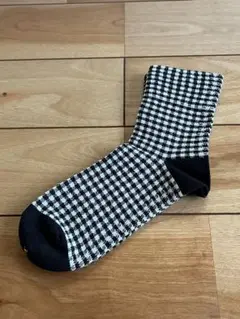 【未使用品】靴下屋 ギンガムチェック レディースソックス