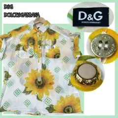 ✨美品✨D&G 向日葵柄シャツ 希少ヴィンテージ38サイズのサムネイル