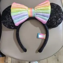 40周年記念カチューシャ 黒スパンコール