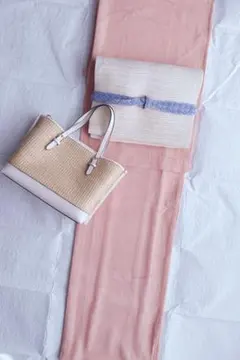 訳あり特別価格】 正絹 訪問着 スワトウ刺繍 ミルクティーカラー 