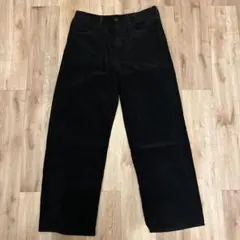 GU 黒 コーデュロイパンツ