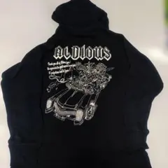 ALDIOUS フード付きパーカー　ブラック XLサイズ　古着　トキデザイン
