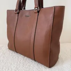 COACH ビジネストート オールレザー ダブルハンドル 茶色