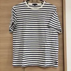 アーバンリサーチ　ネイビー　ストライプ Tシャツ 半袖 ボーダー