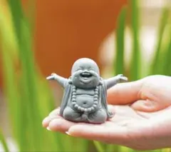 仏様　布袋様　ハッピーブッタ　置物 風水　可愛い　笑顔　お守り　オブジェ　金運