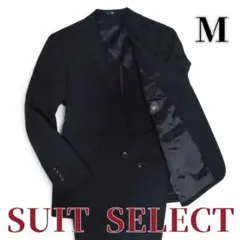 美品　スーツセレクト　ビジネススーツ　上下 セットアップ　ブラック　Мサイズ
