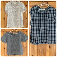 EMMA JAMES他　レディース トップス 3点セット ドット チェック