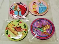 ディズニーデザイン刺繍バッジ4個セット