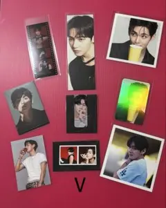 BTS V ブックマーク2種・ステッカー2種・フォトカード・ましかくフォト