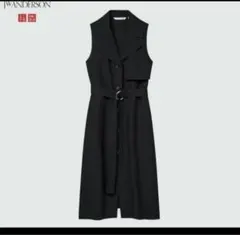 ユニクロ JW ANDERSONコラボ　リネンブレンドラペルワンピース