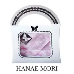 【箱入/未使用品】 HANAE MORI ハンカチ バッグ型ケース付 ピンク