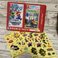 スーパーマリオブラザーズワンダー　ピクミン4 ダブルパック　特典シール　2セット