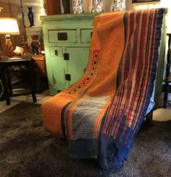 【ラオス】　民族　織物　ヴィンテージ　アンティーク　民族衣装　美術品　伝統工芸