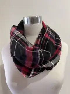 SMOOTHY チェック柄 リングマフラー　マフラー　スヌード　大人　キッズ