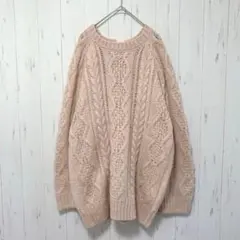 Y364 NICE CLAUP ニット　セーター　ピンク　レースアップ　ガーリー