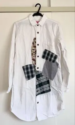 junya watanabe パッチワーク シャツワンピ ギャルソンのサムネイル