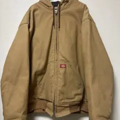 Dickiesブラウン ジップアップ ダックパーカー