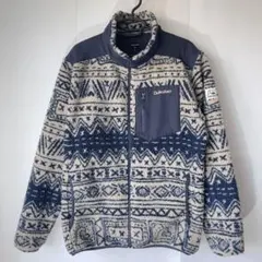 クイックシルバー　ボアジャケット　アウター　ベージュ×ネイビー　Lサイズ　サーフ