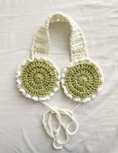 イヤーマフ 耳あて 耳当て ハンドメイド 編み物 毛糸 y2K 韓国